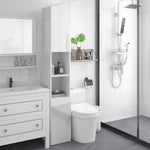 High Gloss Bathroom Floor Cabinet Cupboard With Doors
