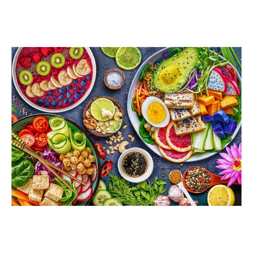 The House of Puzzles Buddha Bowl Bliss 1000 Piece Jigsaw Puzzle