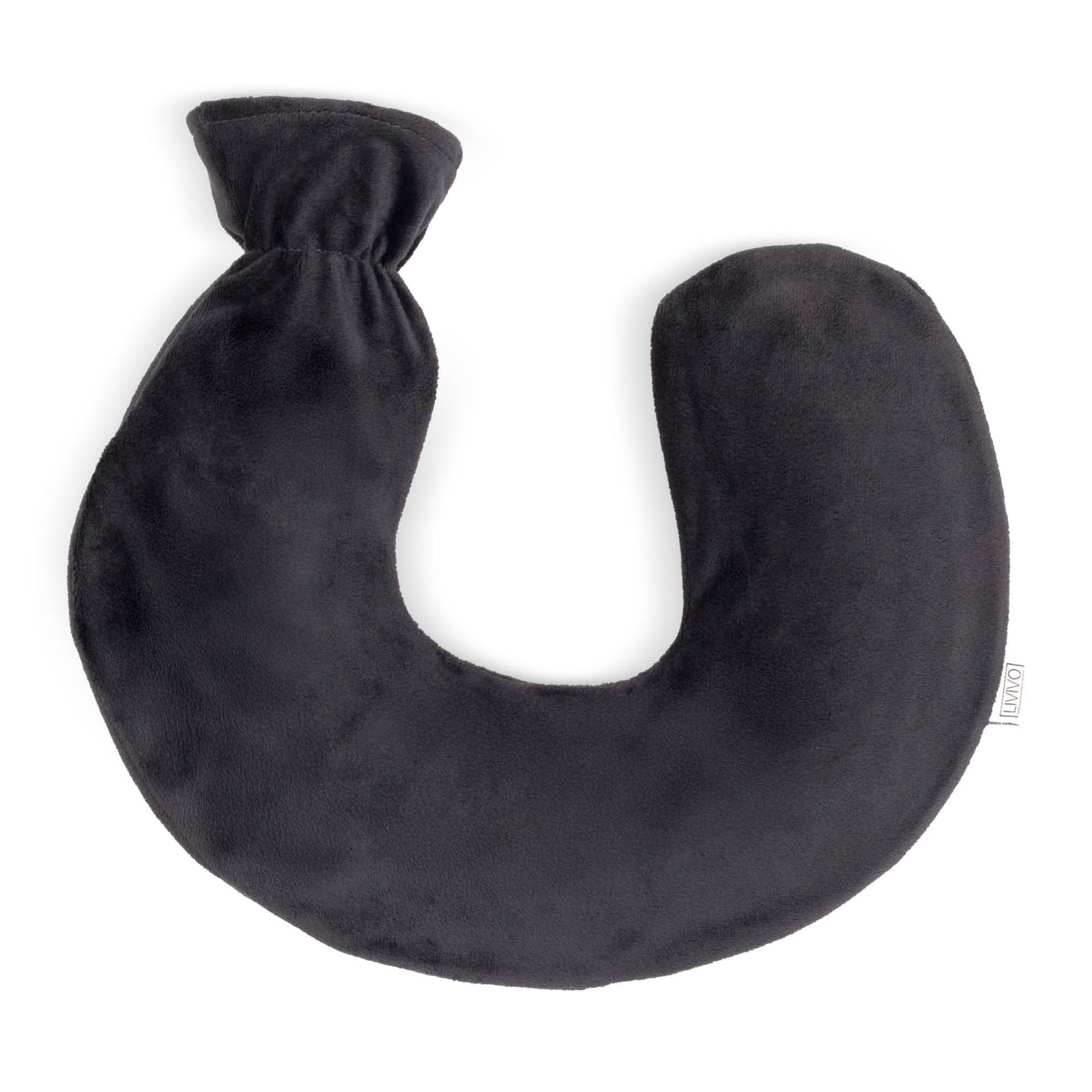 Livivo 1l Hot Water Bottle With Soft Removable Fleece Cover U Shaped Design