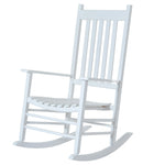 Porch Rocking Chair Wooden Rocker | White