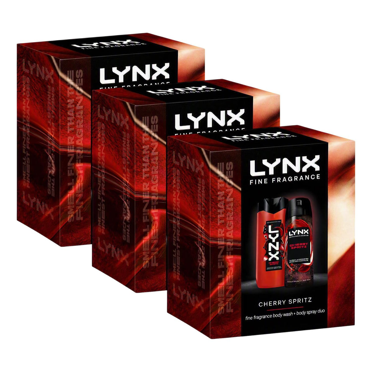 Lynx Fine Fragrance Cherry Spritz Body Spray & Wash Set