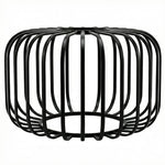 Emitto Industrial Ceiling Pendant Light Shade Black Metal Cage Lamp Shade 28.5cm