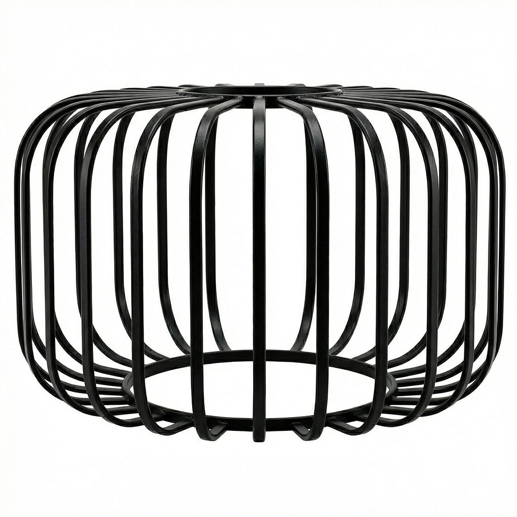 Emitto Industrial Ceiling Pendant Light Shade Black Metal Cage Lamp Shade 28.5cm