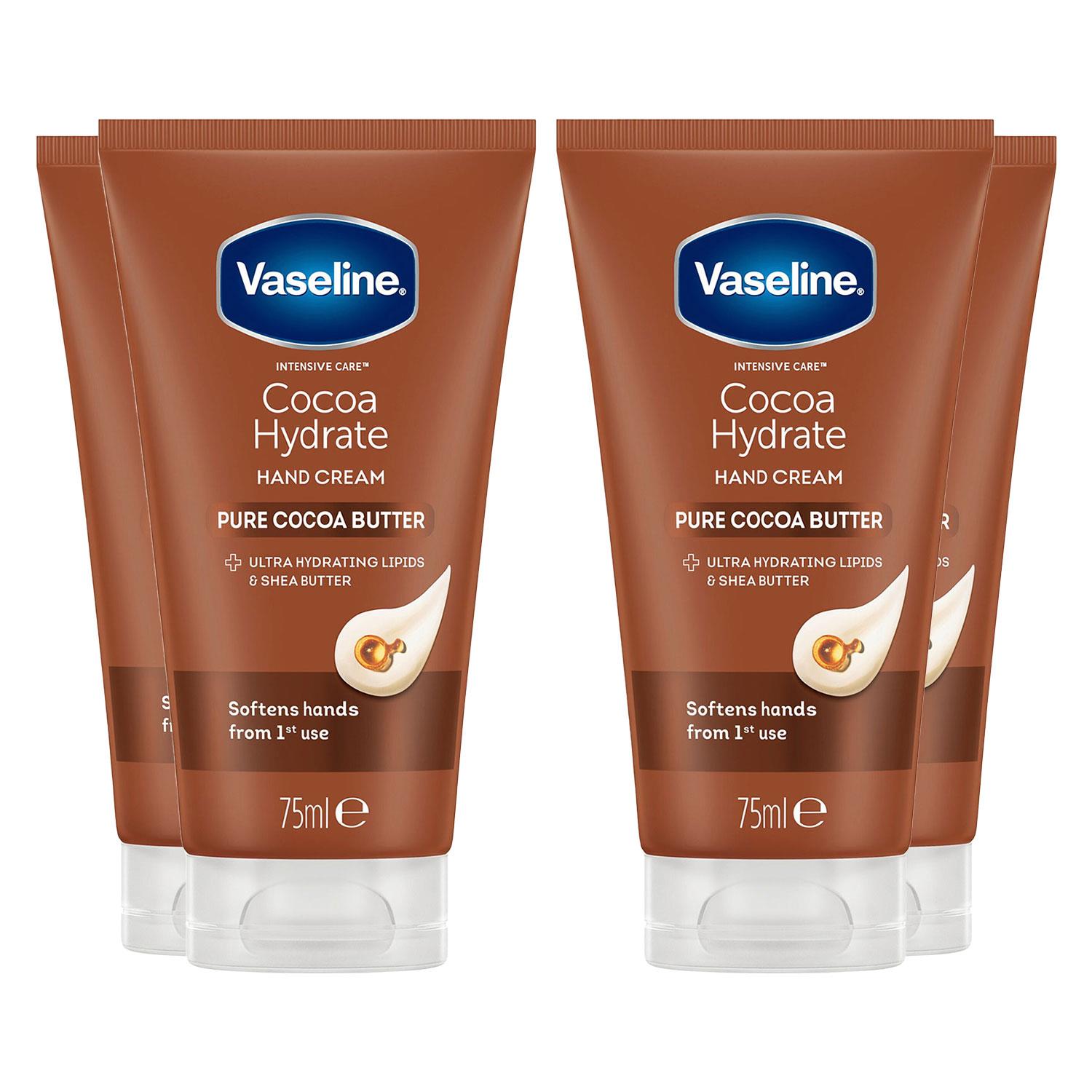 Hand Cream Intensive Care Pure Cocoa Butter Cocoa Hydrate 75ml, 4 Pack