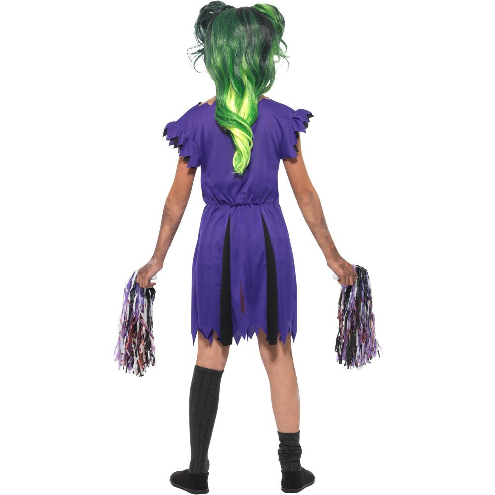 Dark Cheerleader Child Girl's Costume | Age 7-9