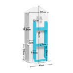 360°rotating Kids' Bookshelf Wooden House Frame Book Storage Organizer For Children | Blue