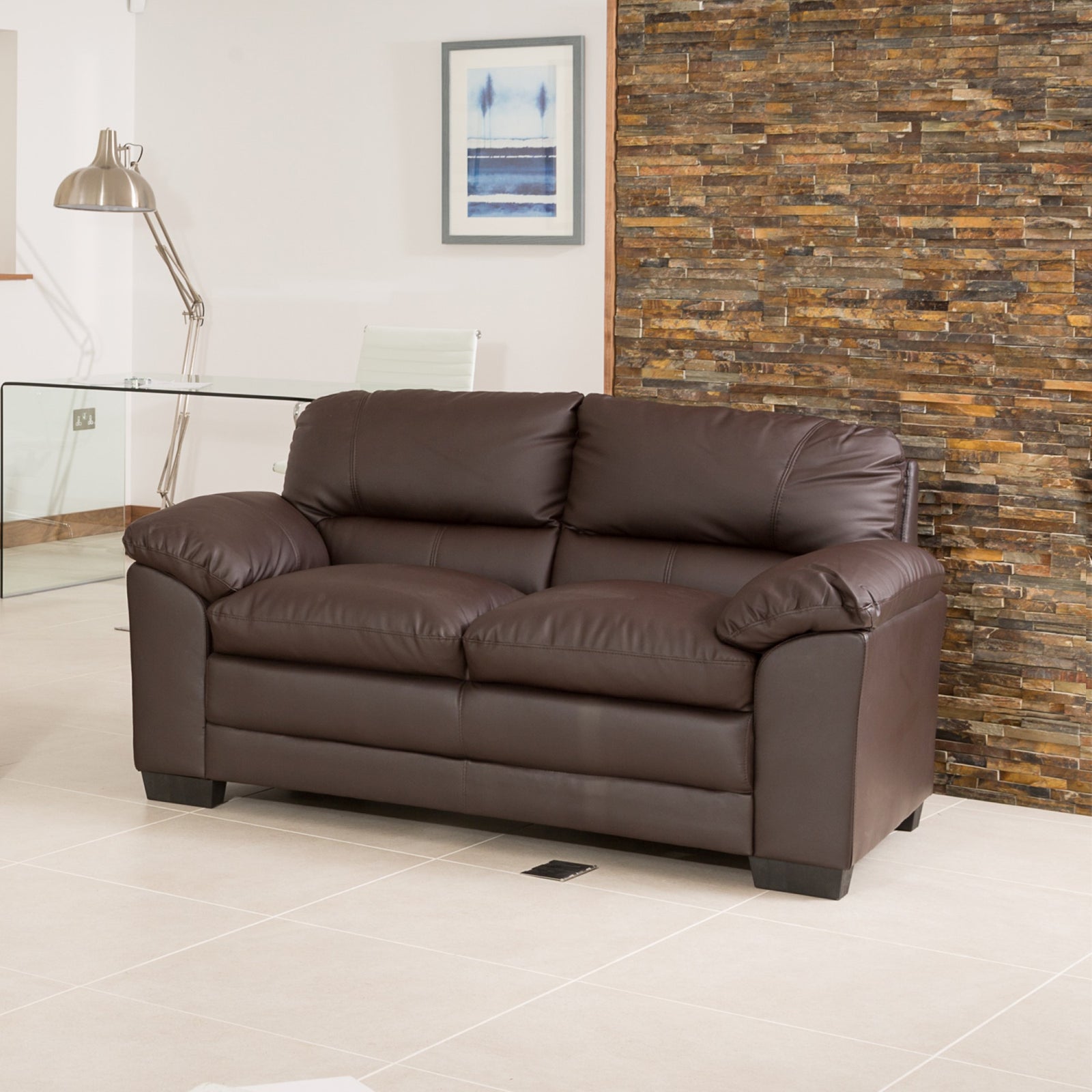 Genoa 2 Seat Sofa | 2 | Brown
