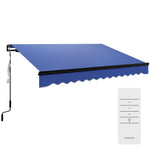 Electric Awning W/ Led Light And Remote Controller | Large | Blue