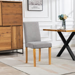 Almont Fabric Dining Chairs - Set Of 2 | Grey