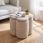 Breeins Chenille Upholstered Storage Ottoman Footstool