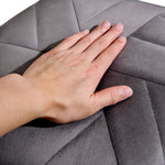 Breeins Hexagon Velvet Upholstered Footstool