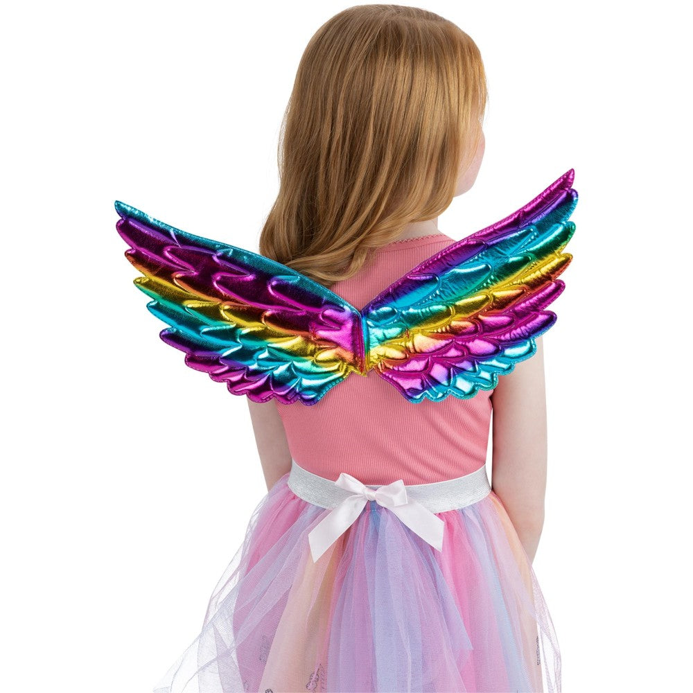 Rainbow Metallic Unicorn Wings