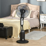 18" Pedestal Fan With Water Mist Spray, 2.8l Tank