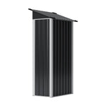 3x2ft Outdoor Metal Garden Storage Shed Small Garden Shed | Black & White