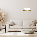 Pendant Lamp Lincoln 1xe27 35cm | 35cm | White