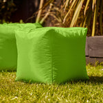 Outdoor Bean Cube Pouffe Bean Bag | Lime