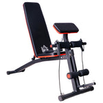 Foldable Dumbbell Bench - 7 Incline Adjustable | Black