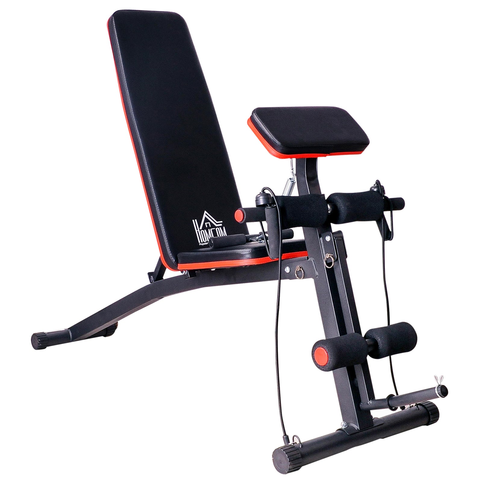 Foldable Dumbbell Bench - 7 Incline Adjustable | Black
