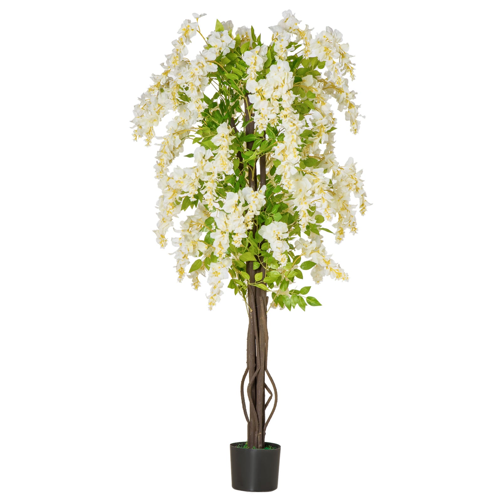 Artificial 160cm Realistic White Wisteria Tree Faux Plant