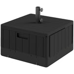 Outsunny Garden Parasol Base, Sand/water Filled Garden Umbrella Stand