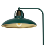 Felix Hand Made Designer Table Lamp Rugged Industrial With A Luxurious Twist | Green