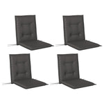 Outdoor Dining Chair Cushions | Charcoal Grey