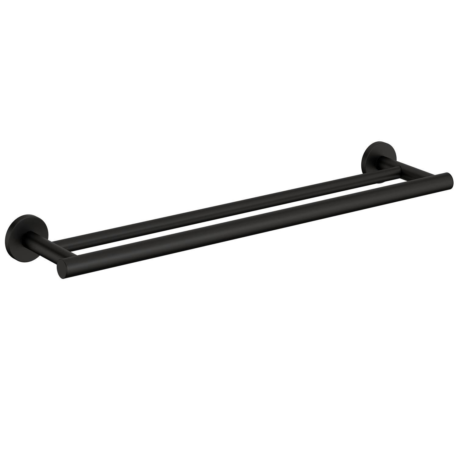 Double Towel Rack Matt Black Architect Sp (60cm)