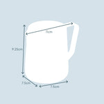 Stainless Steel Milk Steaming Jug With Latte Art Pen | 350ml | Black