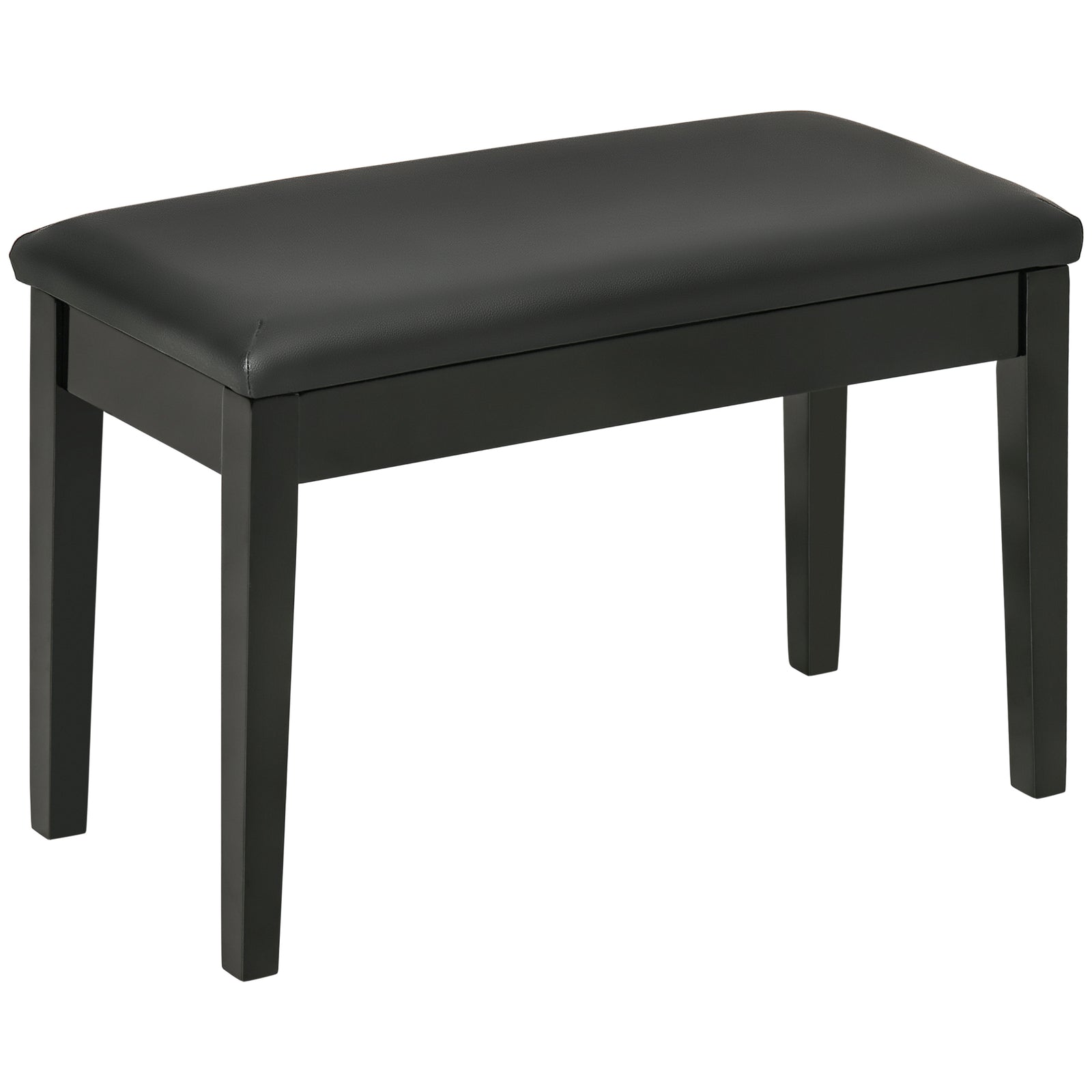 Classic Piano Bench Stool, Pu Leather Padded Keyboard Seat