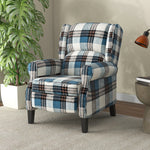 Recliner Chair Wingback Living Room | Blue