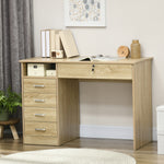 Computer Desk Writing Desk With Five Drawers For Home Office | Natura