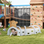 Kids Play Tunnel For Crawl And Climb, Monkey Design, For 3-6 Years, Brown