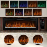 Electric Inset Fireplace | 60” | Black