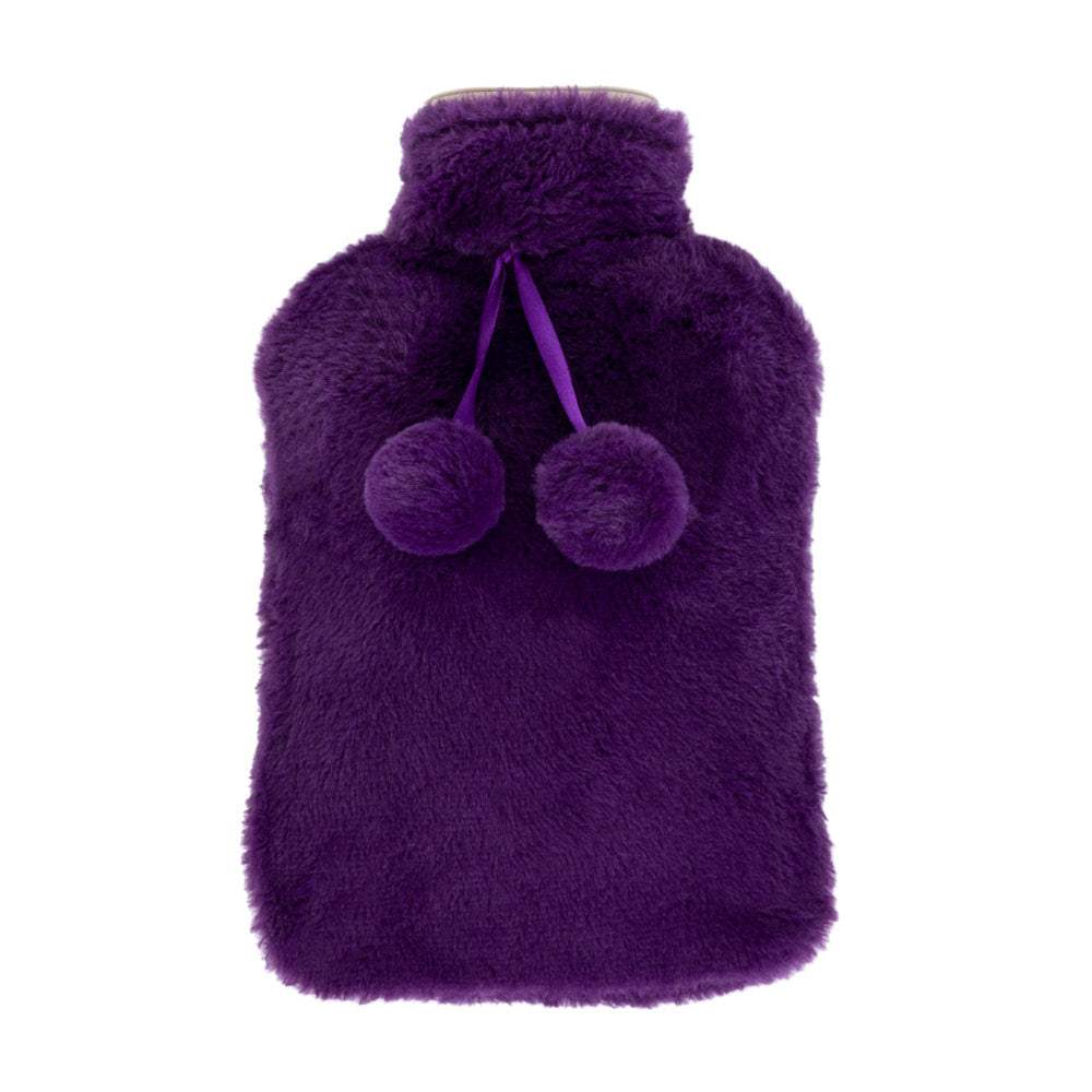 Plush Hot Water Bottle | One Size | Purple