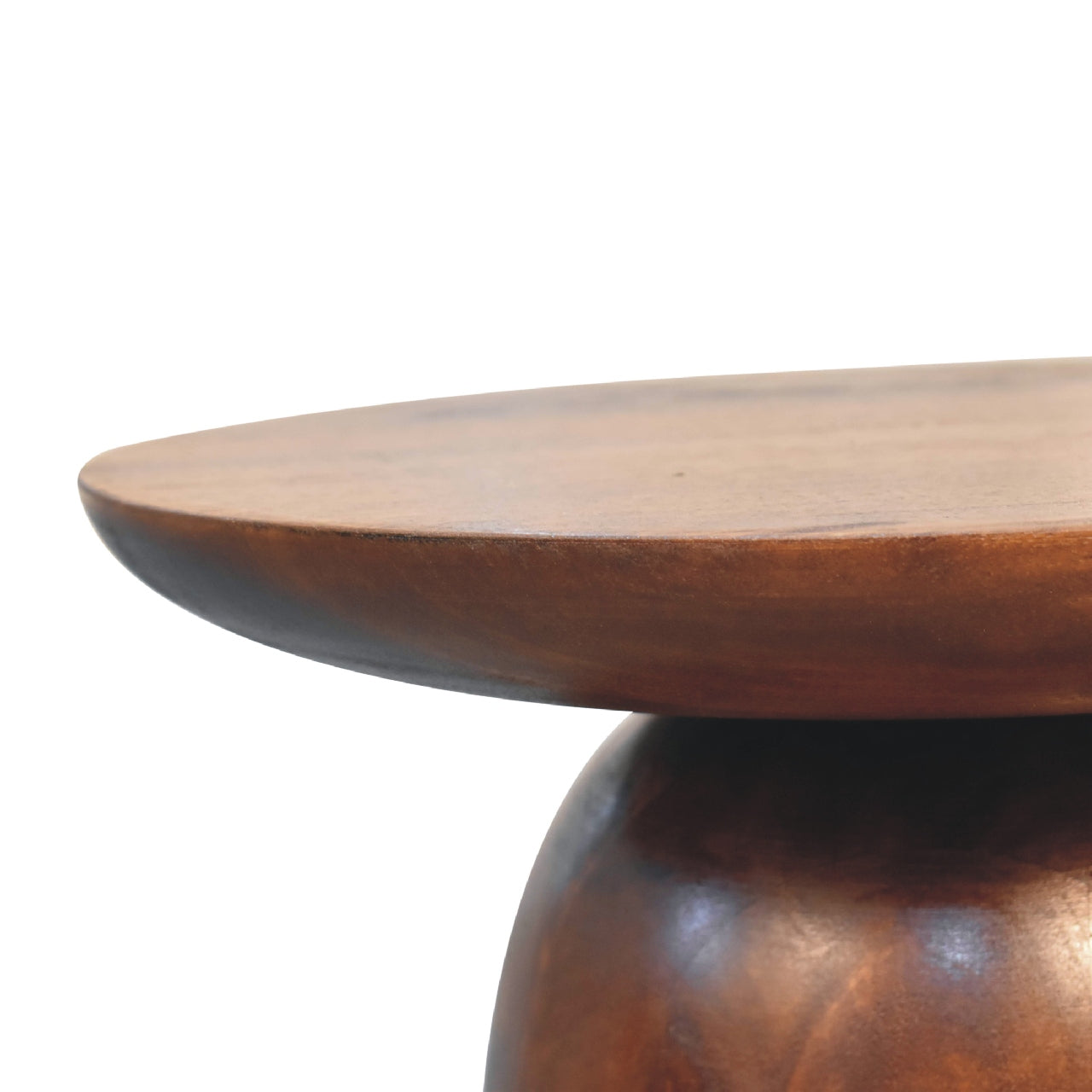 Solid Mango Wood Little Chestnut Side Table