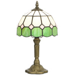 Tiffany-style Table Lamp For Bedroom, Bulb Not Included | Green
