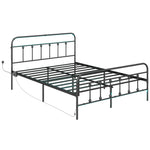 Bed Frame With Led Lights And Charging Station | Double | Black