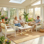 Outsunny Rattan Garden Furniture Set, Outdoor Furniture Conversation Set