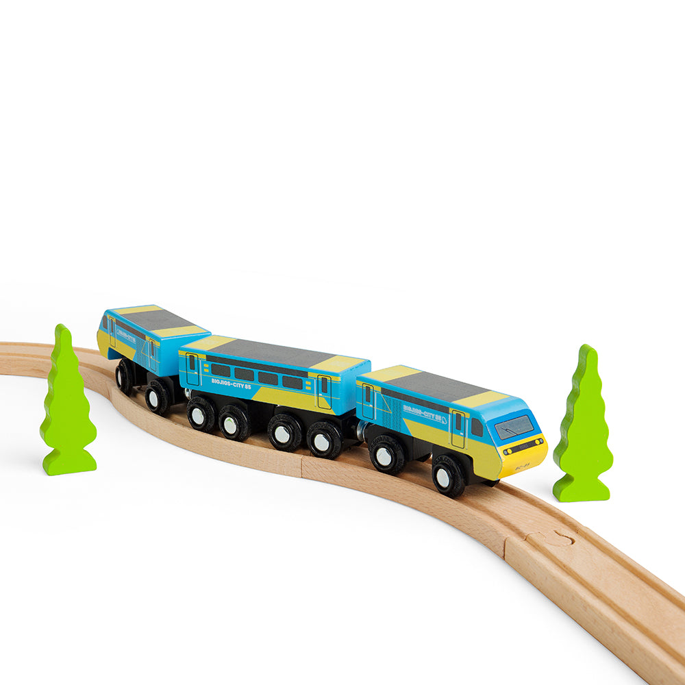 Wooden Replica of the Intercity 125 Train