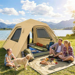 Pop Up Tent Waterproof Camping Tents 2-3 People | Khaki