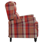 Elegant Wingback Recliner Armchair | Red