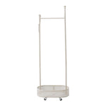 Small Clothes Rack With Wheels Portable Rolling Garment Organizer