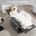 Electric Reclining Chair W/ Remote, Power Recliner For Elderly | Black