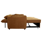 Fabric Sofa Bed With Adjustable Backrest And Easy Pull-out Mechanism | Ginger