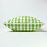 Block Check Cotton Gingham Cushion Cover | 45cm x 45cm | Green