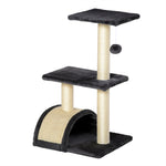 72cm Cat Tree Climbing Tower With Sisal Scratching Post | Black