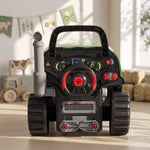 AIYAPLAY Kids Truck Engine Toy With Spray Lights Sounds For 3-6 Years, Green