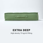 Cotton Armchair Booster Cushion | 50cm x 50cm | Forest Green