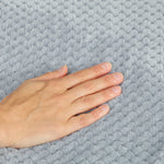 Heated Throw With Ultra Soft Velvet, Electric Blanket, Grey