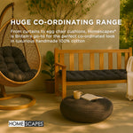 Outdoor Bench Cushion For 2 & 3 Seater Garden Seat Pad For Furniture, Kitchen, Dining & Indoor Use | 2 | Black